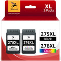 TR4720 275 Pack) Replacement Cartridges 2 Ink TS3520 PIXMA 276 and for Printers(Black Ink and 275XL for Canon TS3500 TS3522 TR4700 Color,