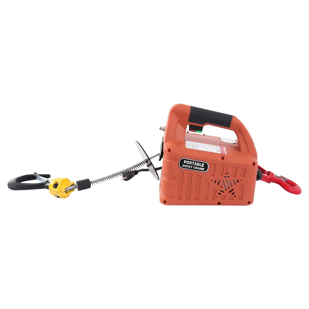 Hoist 110V Winch Portable Electric Kit 3-in-1 LBS ZhdnBhnos Remote Lift Control Wireless Crane 1100
