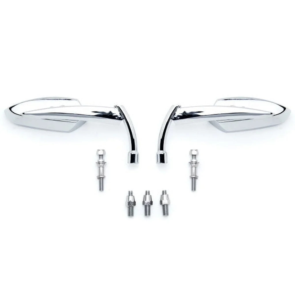 with Chrome Rear Custom Triumph Speed Pair Speedmaster Mirrors w/Adapters Krator View Compatible Master