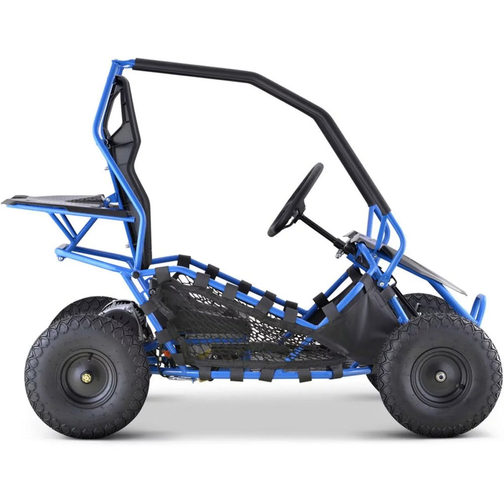 Blue 36v Kart 1000w Electric MotoTec Maverick Go