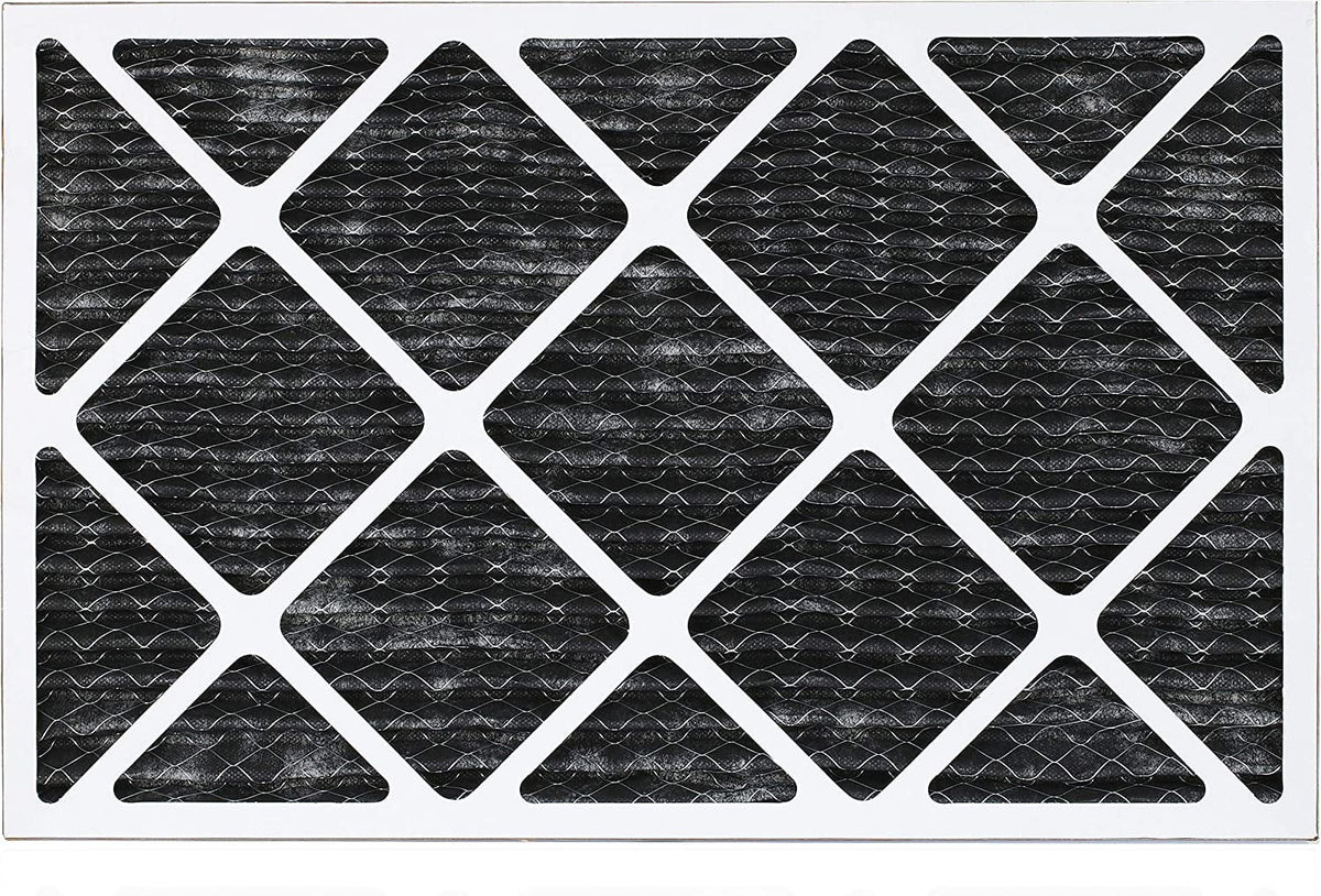 HVAC Pleated Carbon Odor 10x24x1 Furnace AC Activated Air Eliminator Filterbuy 8 with Filters (12-Pack) MERV