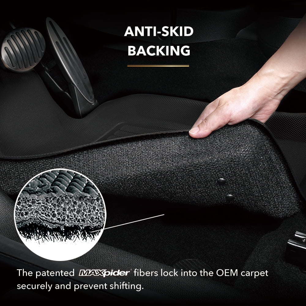 CX-9 Mat Full 2016-2023 Set KAGU Floor MAZDA compatible with MAXpider - (BLACK) 3D
