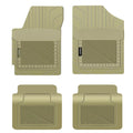 (Beige) Custom for Fit PantsSaver Protection Weather Set Mats Piece -4 All Floor GV80 2022-2023 Genesis
