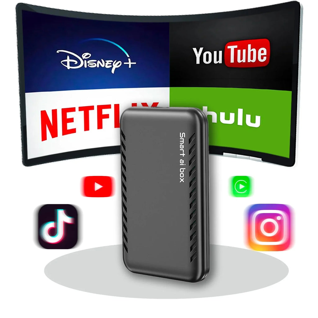 Netflix/Youtube/Screen Box CarPlay The Drivebox Wireless Android with for & Wireless Newest] Adapter CarPlay Car Autoflix,4 Pro in Your Link [2024 1 Mirroring, Car Stream Magic Auto to Adapter