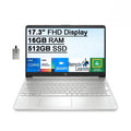 i7-1165G7, IPS FHD Generation SSD, 512GB USB RAM, Laptop 32GB Keyboard, Intel 2021 Iris Xe OS, Core Computer, Backlit Audio, 16GB HD PCIe 17.3" Windows Intel Webcam, Silver, HD Graphics, 11th Card