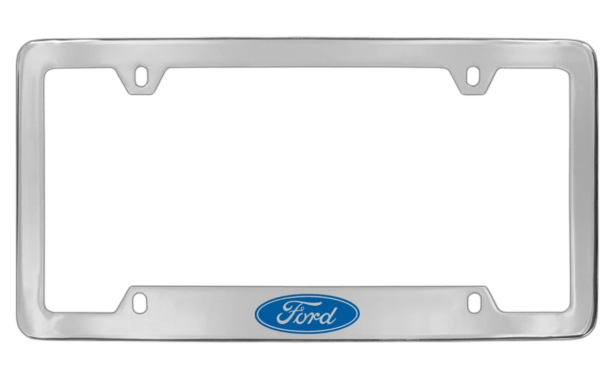 Frame Ford Chrome Logo Plate Holder License