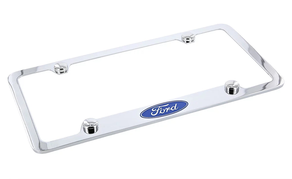 Frame Ford Chrome Logo Plate Holder License