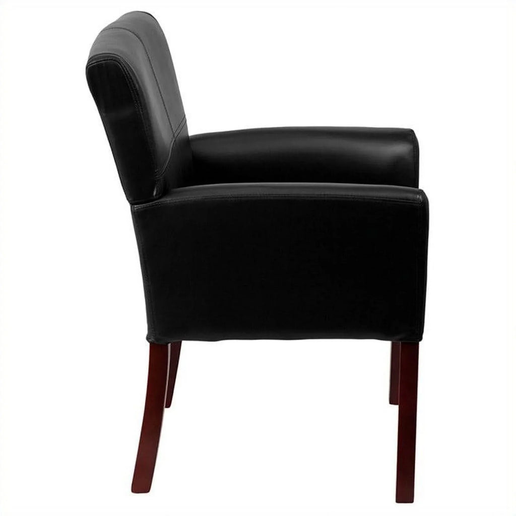 Black with Chair Legs in Lane Executive Kingfisher Mahogany Guest Side