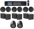 Speakers Black 6-Zone for 3.5" Cube+(2) JBL Office/Hotel Pendant+Ceiling Amp+(6)