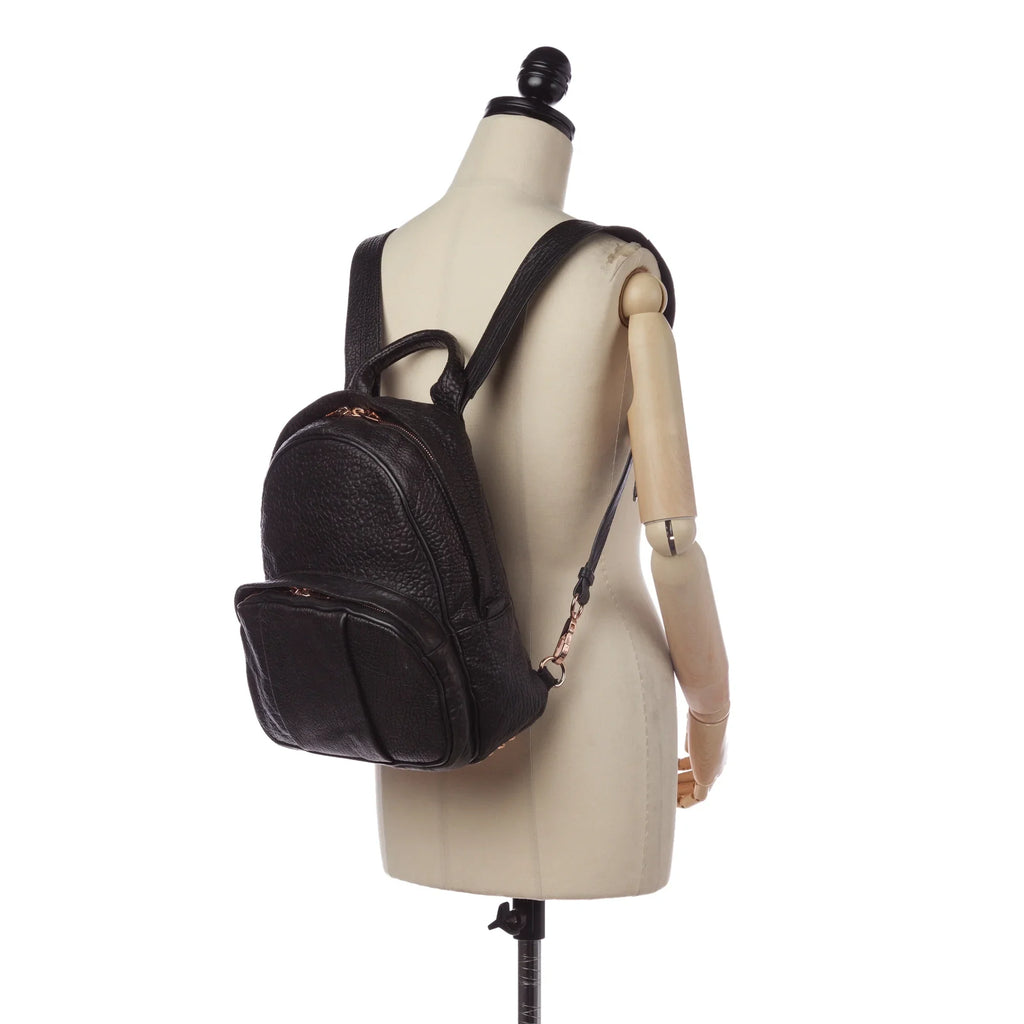 Backpack (Good) Calf Unisex Dumbo Alexander Wang Authenticated Pre-Owned Black Leather