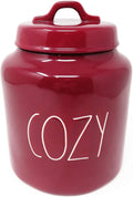 Canister Burgundy Ceramic Large COZY Inch Magenta LL 8 Size Rae By Dunn