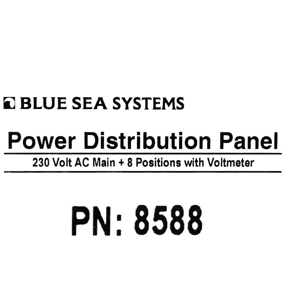 Sea | 8588 Blue 230VAC Power Panel Boat Main Distribution