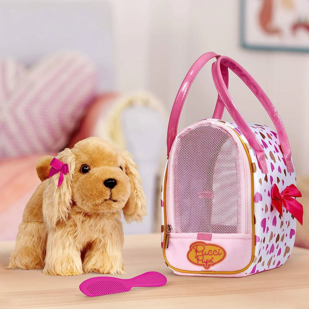 Glam Pups & 8 Bag Print inches by Pink Gold w/Cocker Battat Pucci Heart Spaniel,