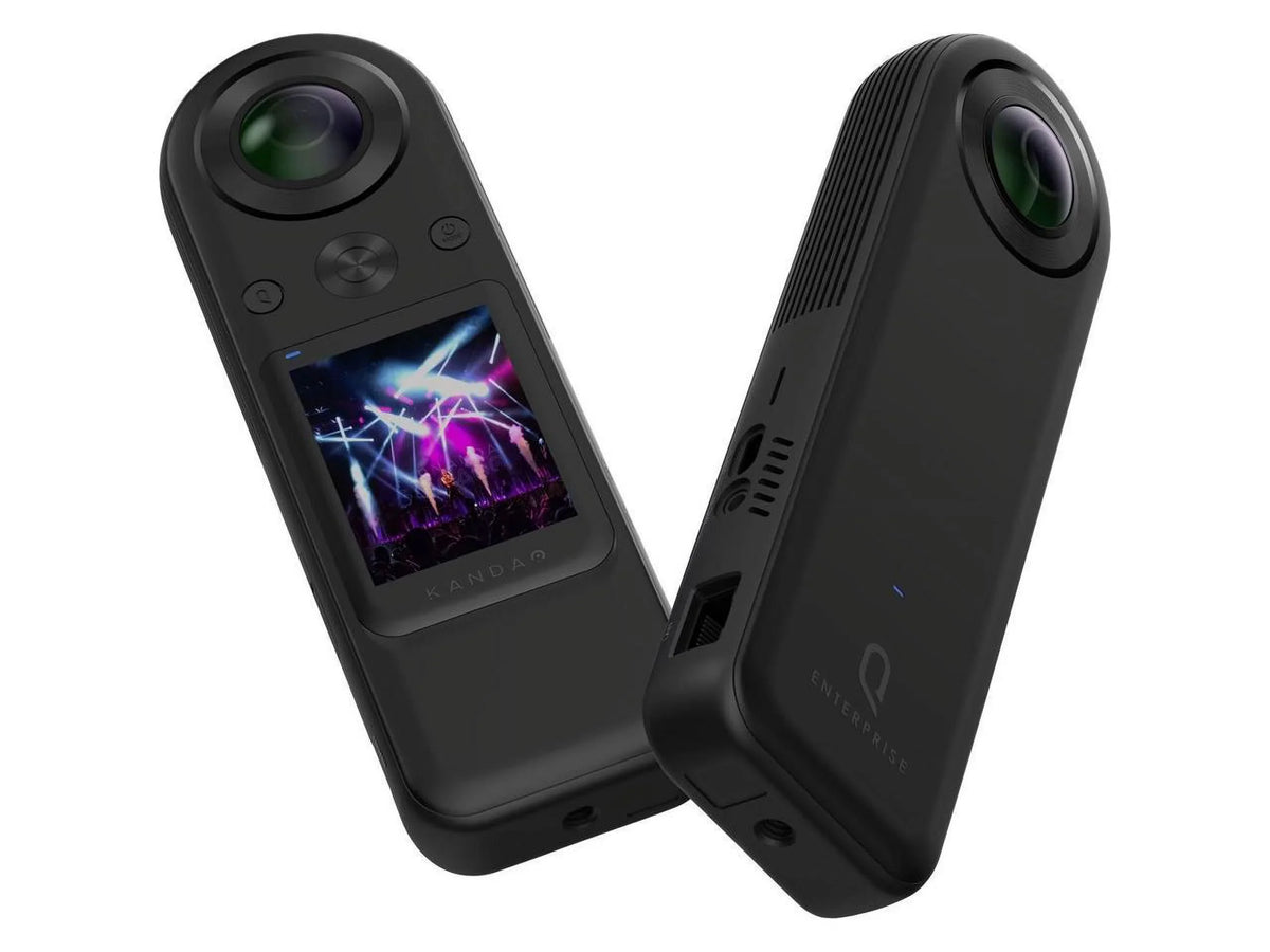 mountable 360������������������ 20.0 - MP - Wi-Fi - 8K black Kandao - - flash / fps QooCam 64 8K Enterprise GB - camera action - 30