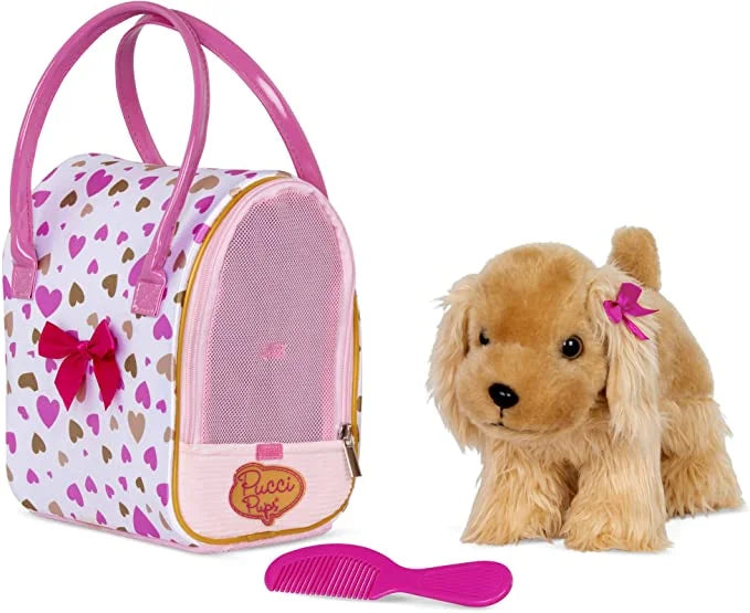 Glam Pups & 8 Bag Print inches by Pink Gold w/Cocker Battat Pucci Heart Spaniel,