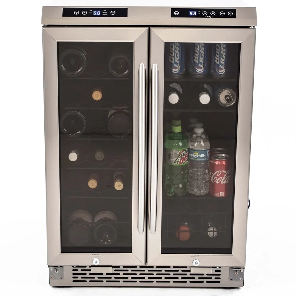 Beverage Wine Avanti & Steel Cooler Stainless / Dual-Zone 19 Center WBV19DZ Can Bottle 66