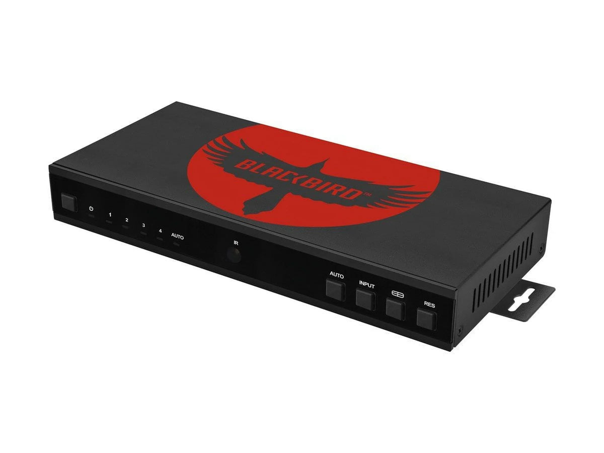 4K60 Audio 2.2 - Monoprice Video AV Blackbird 18Gbps Seamless 2.0b, HDCP Professional Switcher Extraction, Installations, for and HDMI 1.x Multiviewer video Pro-Series bandwidth UHD