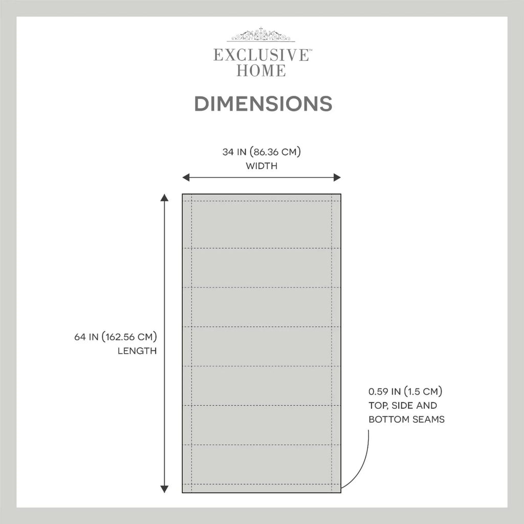 Blackout Esme Exclusive Home Roman Shade, Blue 34"x64", Total Slate