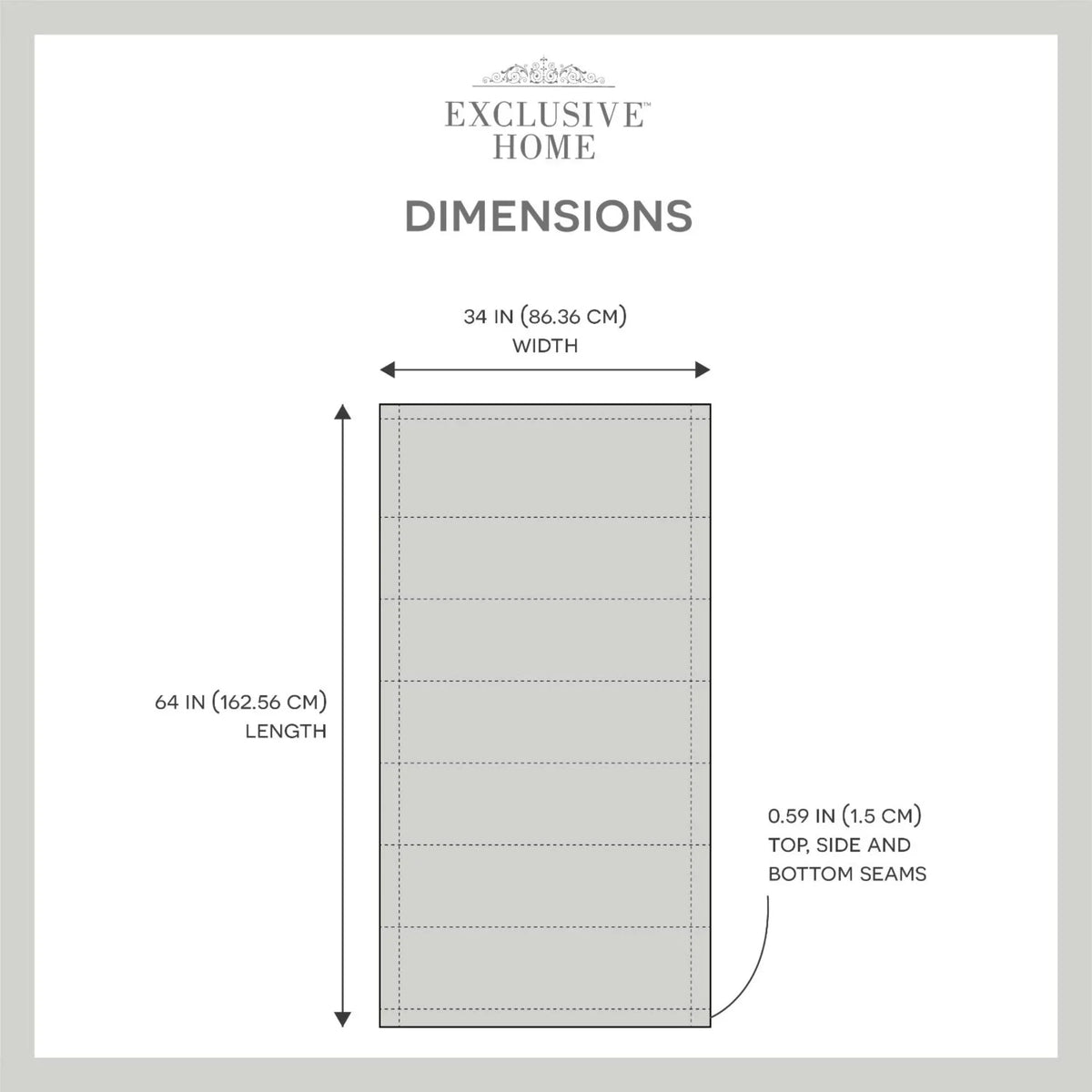 Blackout Esme Exclusive Home Roman Shade, Blue 34"x64", Total Slate