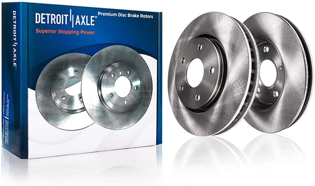 Detroit C/V 328mm Grand for Replacement 30pc Front Disc Caravan Axle Ram Country Town Nuts - Lug +20pc Rotors & Set - Pads Brake Routan 330mm Rear