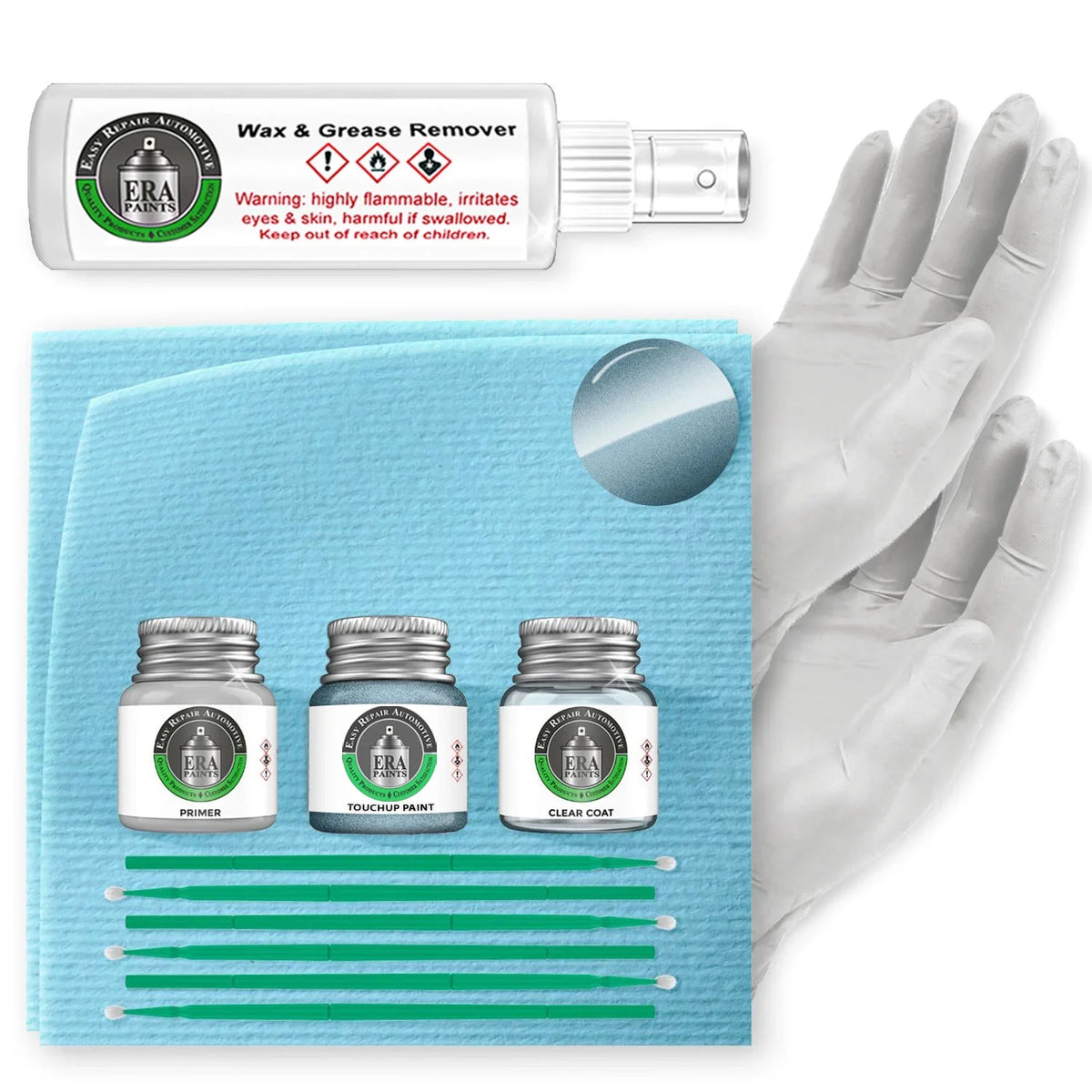 For Primer Match Your Prep KIA Exact - coating (K9 Kit Touch Up Metallic) Pick Blue Clearcoat Color - Glacier and