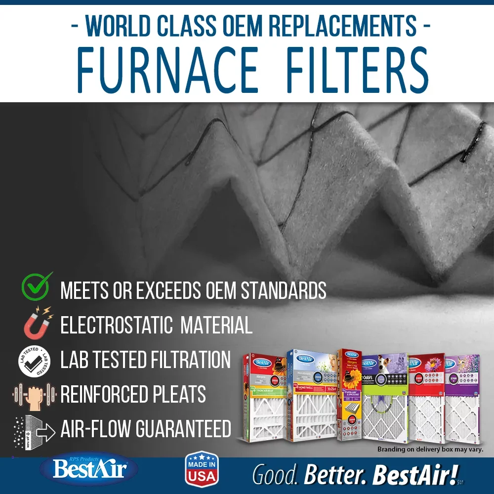 3000 Replacement Furnace MERV AXP-213-13R-2 13 BestAir Series Filter