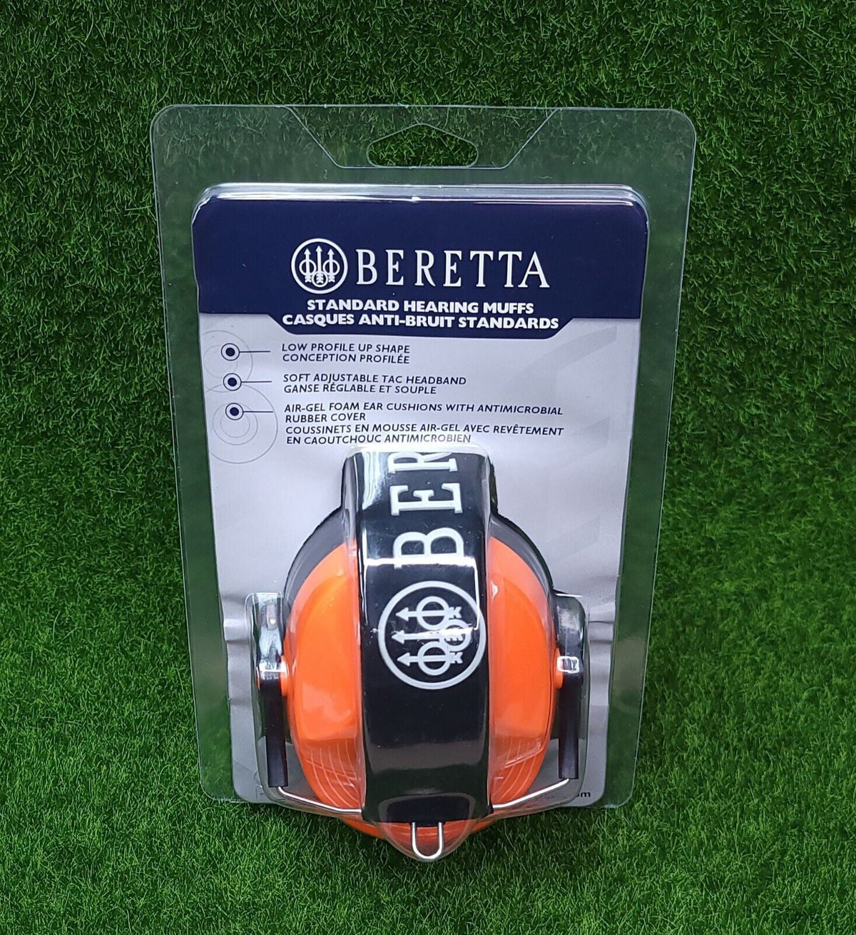 25dB, Fluorescent Safety Orange Pro Earmuff, Beretta