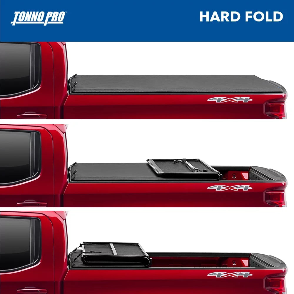 (81") Ford Folding Bed Cover Truck F-250/350 - Duty Fits Bed Hard Tonneau 9" Pro 2016 1999 Tonno | | Fold, 6' HF-366 Super Hard