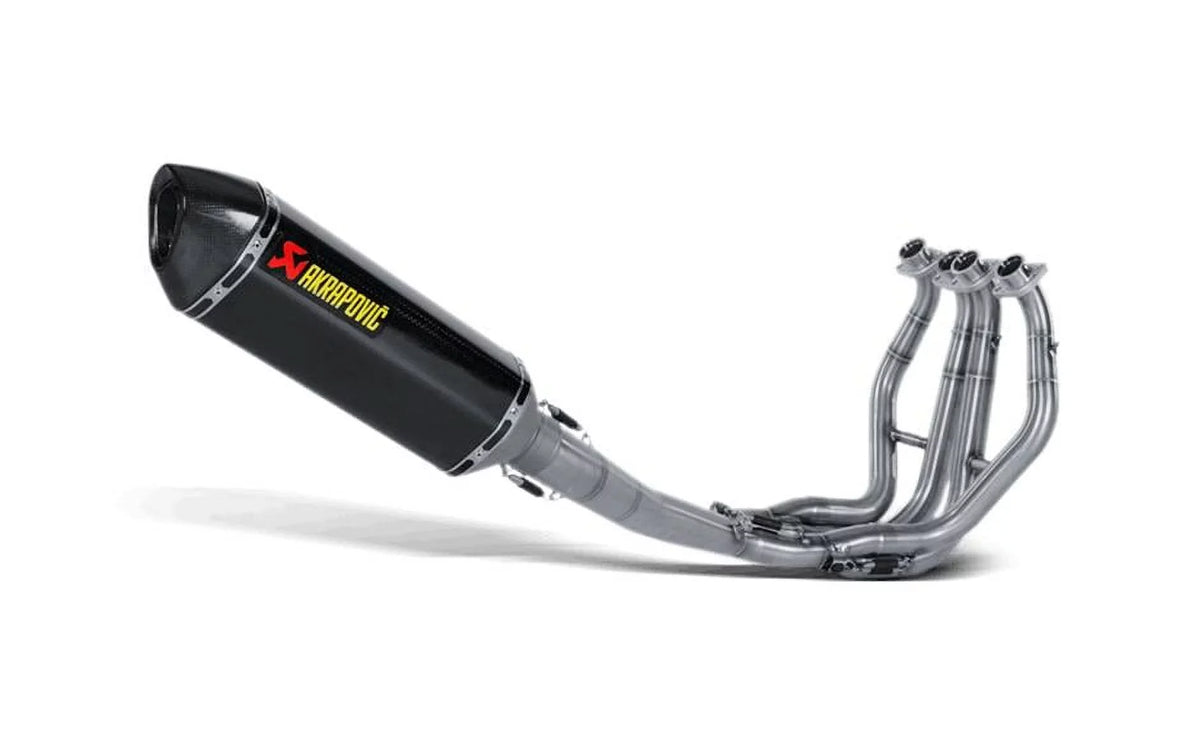 setup Akrapovic Exhaust Fiber Muffler - Line Full Racing Carbon S-S13R2-RC