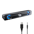 Audio Sound Stereo Subwoofer for Powerful Bass Laptop Speaker, Bar Wired Tablet Radirus Surround Box for Audio Computer Home Equipment Theater-Like MP3 Phone Quality PC V-111 Speaker, MP4, USB