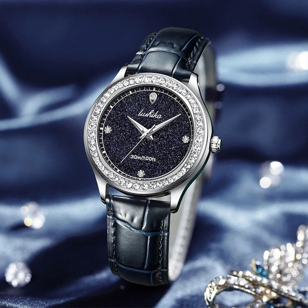 wristwatch Light Luxury Quartz Waterproof Ladies Starry