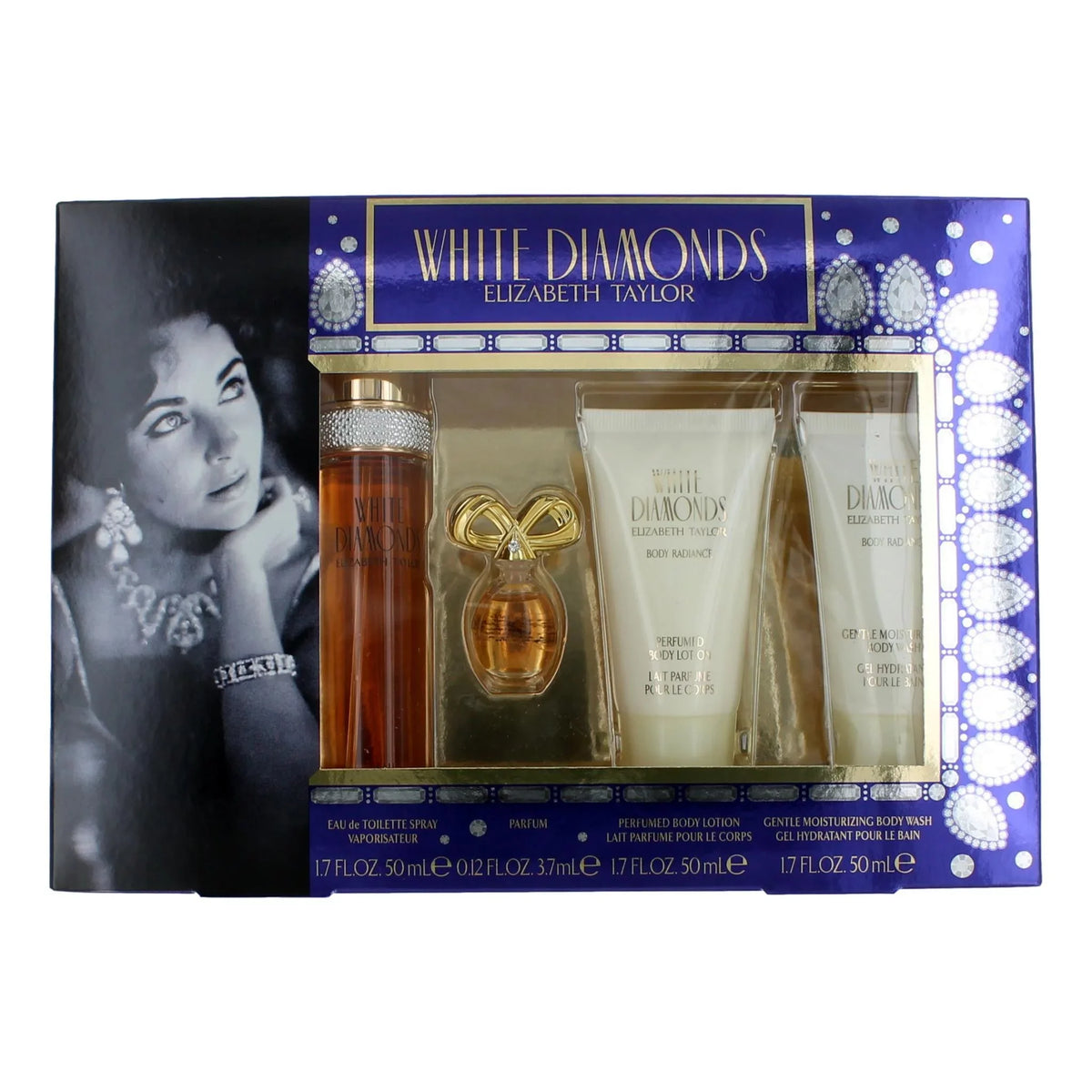 1.7oz) (With Taylor, 4 Diamonds Gift Piece women Elizabeth Set by White