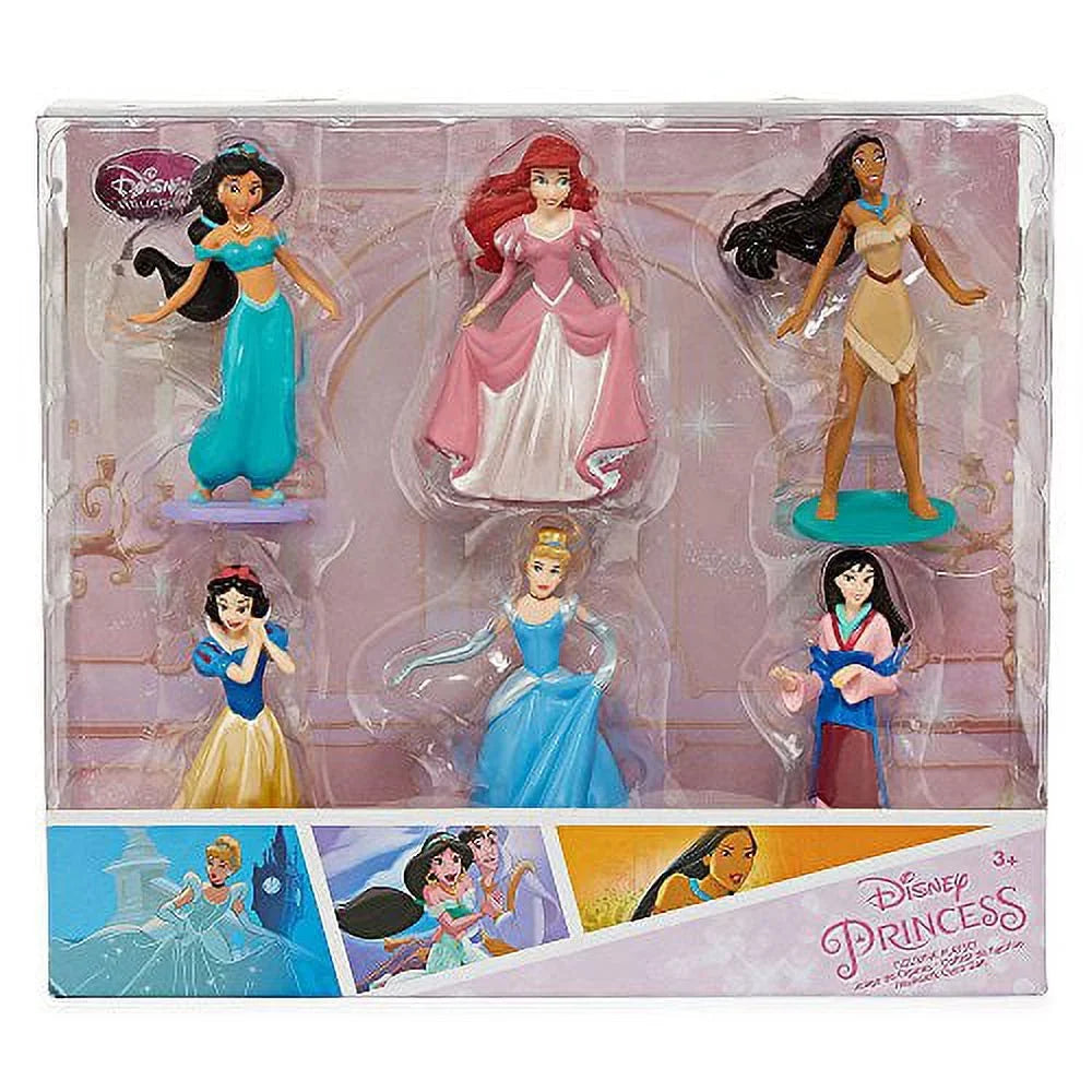 Ariel Snow Figurine pc Collection Playset Mulan Princess Piece Jasmine 6 Cinderella White Disney Pocahontas