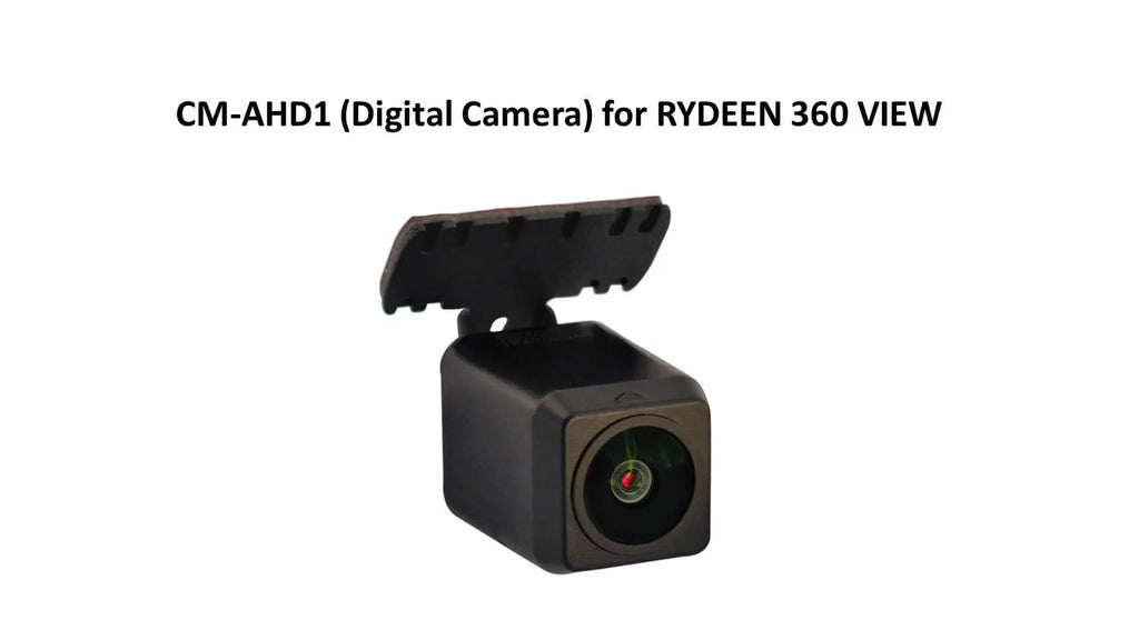 RYDEEN 360 NightVision View OEM Digital ONLY Camera, CMOS, 360X) for ABS Black Waterproof, RYDEEN Monitors CM-AHD1 Wing TOMBO Housing, Backup Mount, and (TOMBO Mirror 1080p Style 360,
