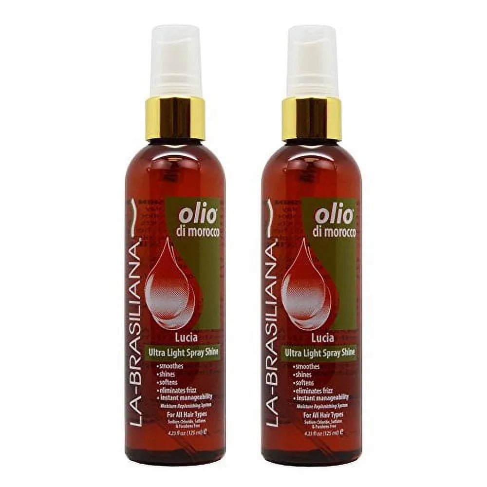 2" Di La-Brasiliana of Shine "Pack Spray Ultra 4.23oz Morocco Light Olio Lucia
