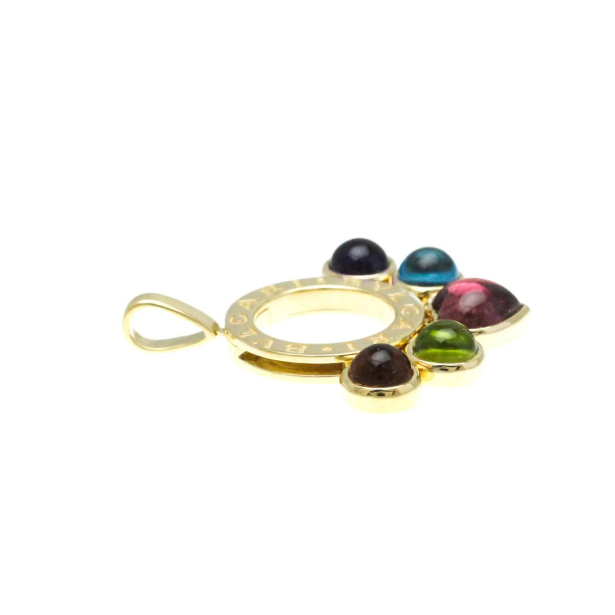 Amethyst,Citrine,Peridot,Topaz,Tourmaline Yellow Bvlgari Women,Men Gold Allegra (Gold) Pendant (Good) Fashion (18K) Necklace Pre-Owned