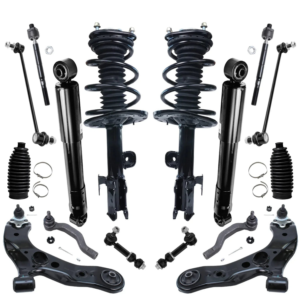 2011, 2008 16pc Sway 3.5L 2 Bar RAV4 for Struts, Ball Suspension 4 - 2 Detroit Tie Toyota Lower Boots Control 2 2 4 Links, Arms Ready Shocks, Kit Joints, Axle & 2006-2012 Rods, 2007 2010 2009