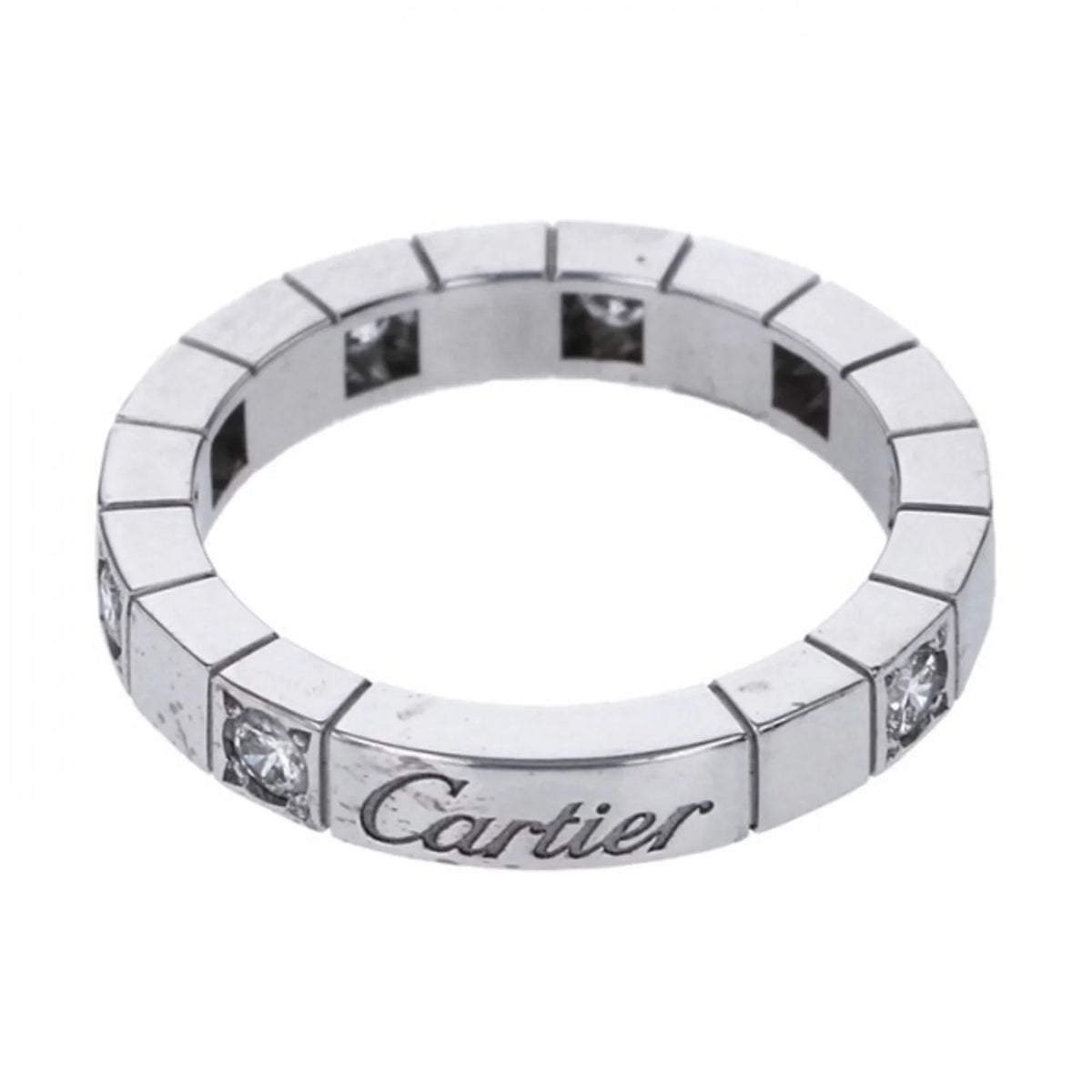 Pre-Owned K18WG Ring Gold Cartier Raniere (Good) White