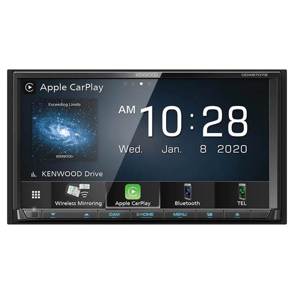 Receiver Kenwood and Universal View Rear 6.95 DDX9707S DVD CMOS-130 Camera New Inch