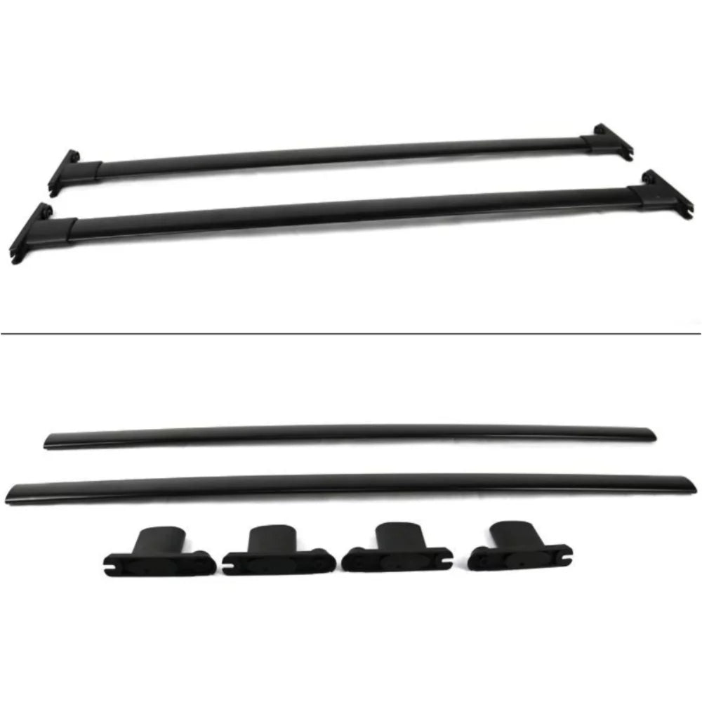 Police Ford Black Explorer Bar Interceptor For Rack Utility Aluminum Roof 2Pc