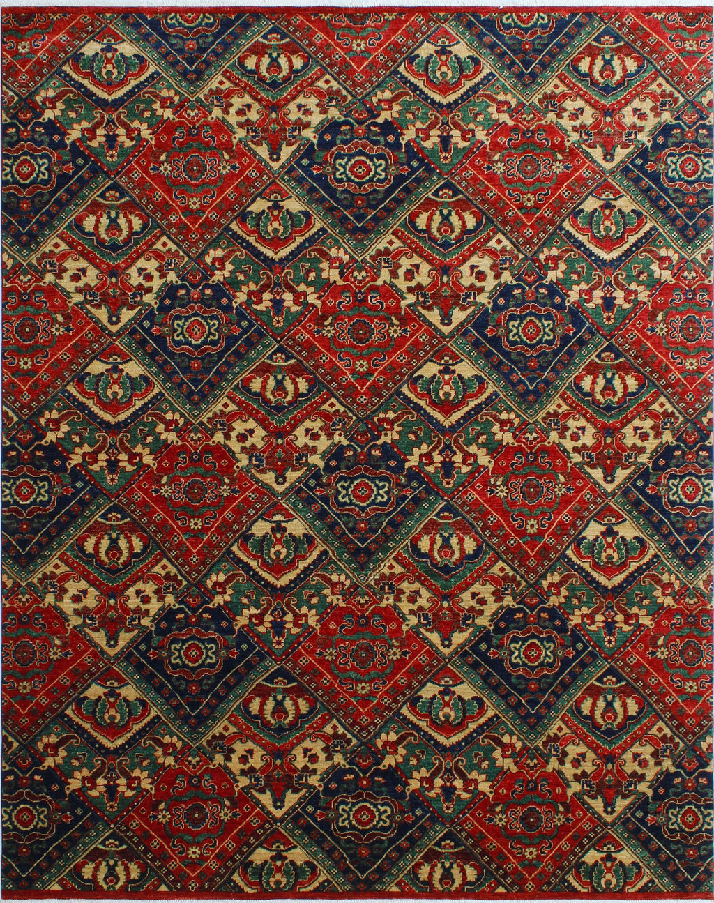 Aria Red/Blue Reggie x 9'10" Rug, 7'11"