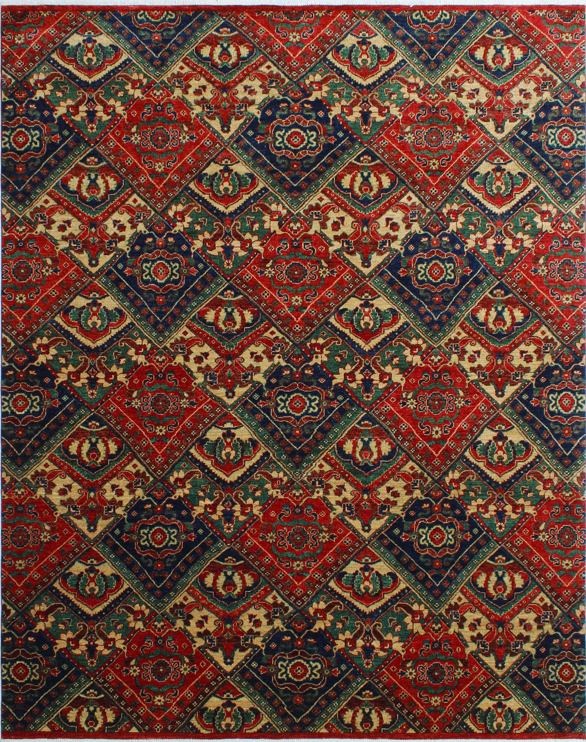 Aria Red/Blue Reggie x 9'10" Rug, 7'11"