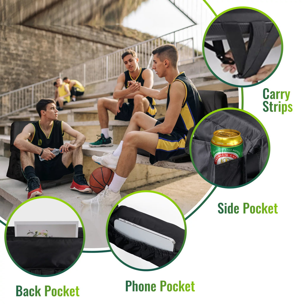 for Chair for Bleacher Women's Pack Worcest Thicken Bleachers, Lawns, Stadium Seat, Soccer Waterproof Backyards Wide National Tournament 2 Folding