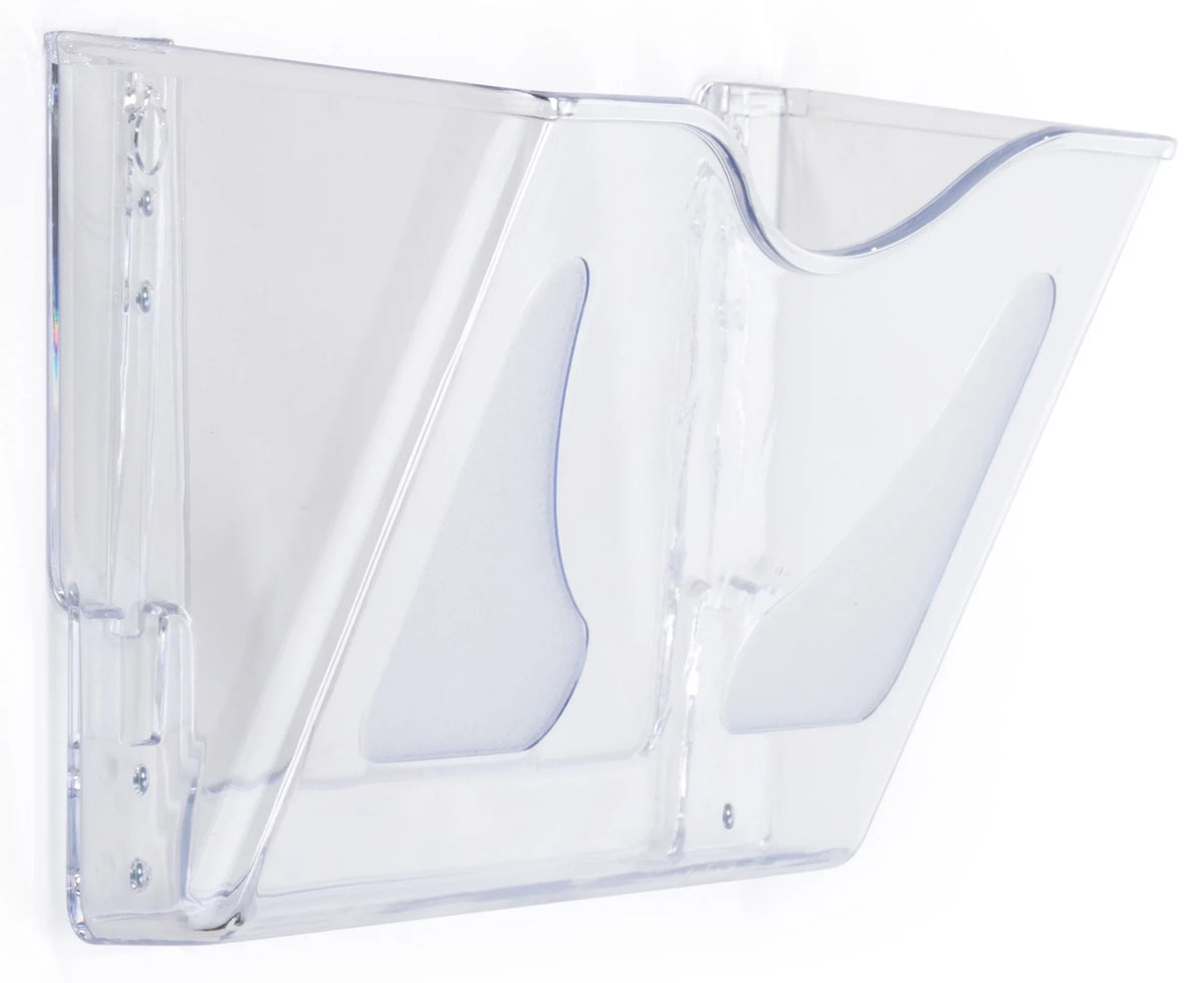 Folder (Clear File Set Legal Acrylic) Pocket, Holder, of Wall Office or Letter 6- Single