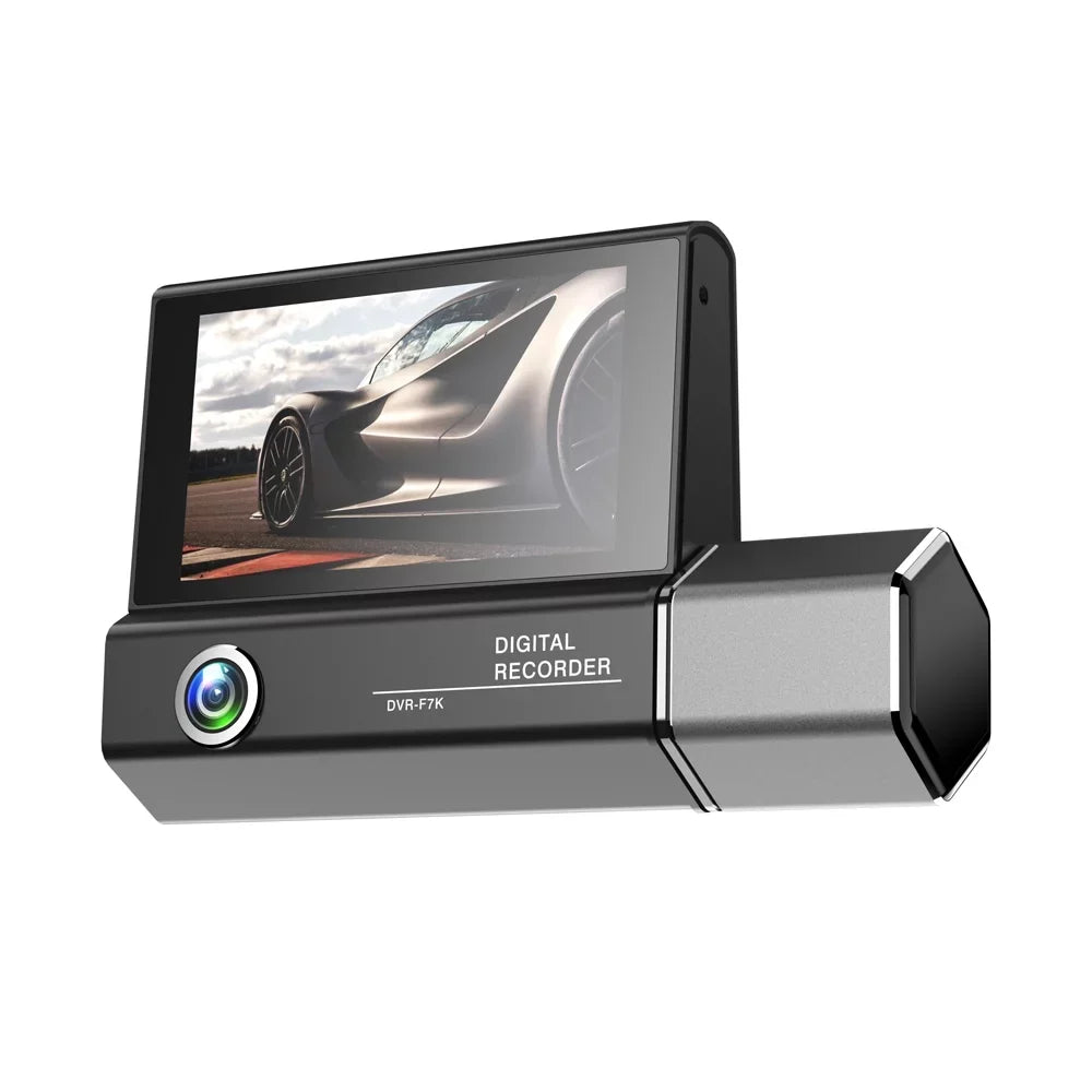 Video Gecheer 4in Cam Mirror Recorder Driving Clear 3 Recorder Safety Auto Cameras Car Dash Car Rearview Recording Car
