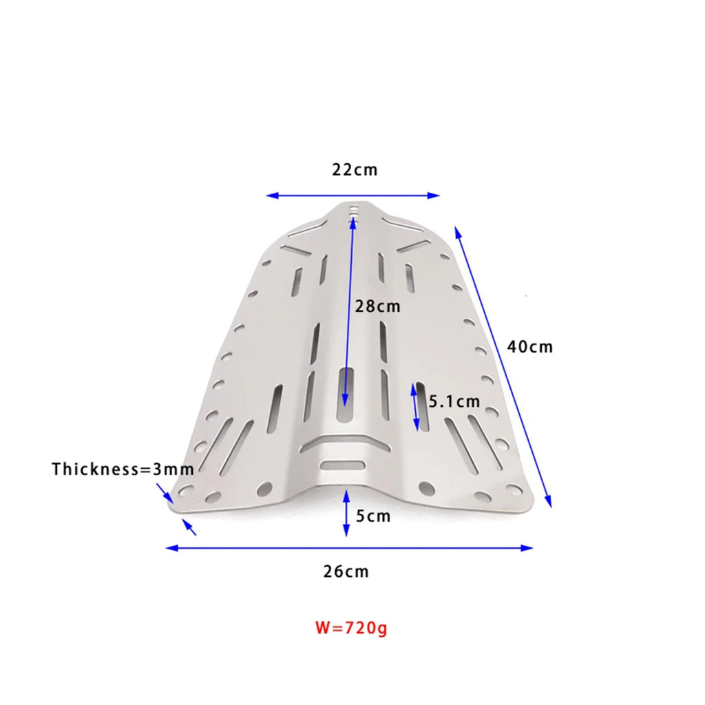 Scuba BAOSITY Universal Diver Diving BCD Plate Lightweight Gear Backplate Snorkeling
