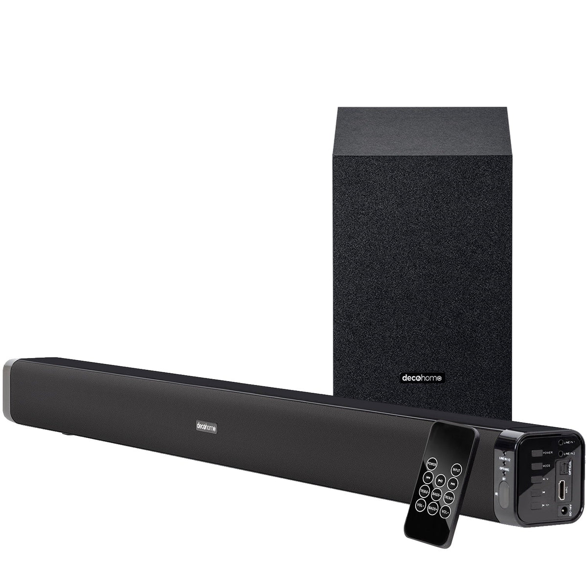 Curved 4K Soundbar Deco with HDR TV Gear Home (2020) 55" Theater Bundle UN55TU8300 Smart UHD