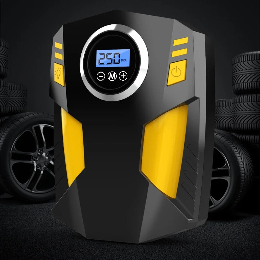 12V with Portable Air LED Suzicca Digital Auto Inflator Pump Tire Compressor Car Light for