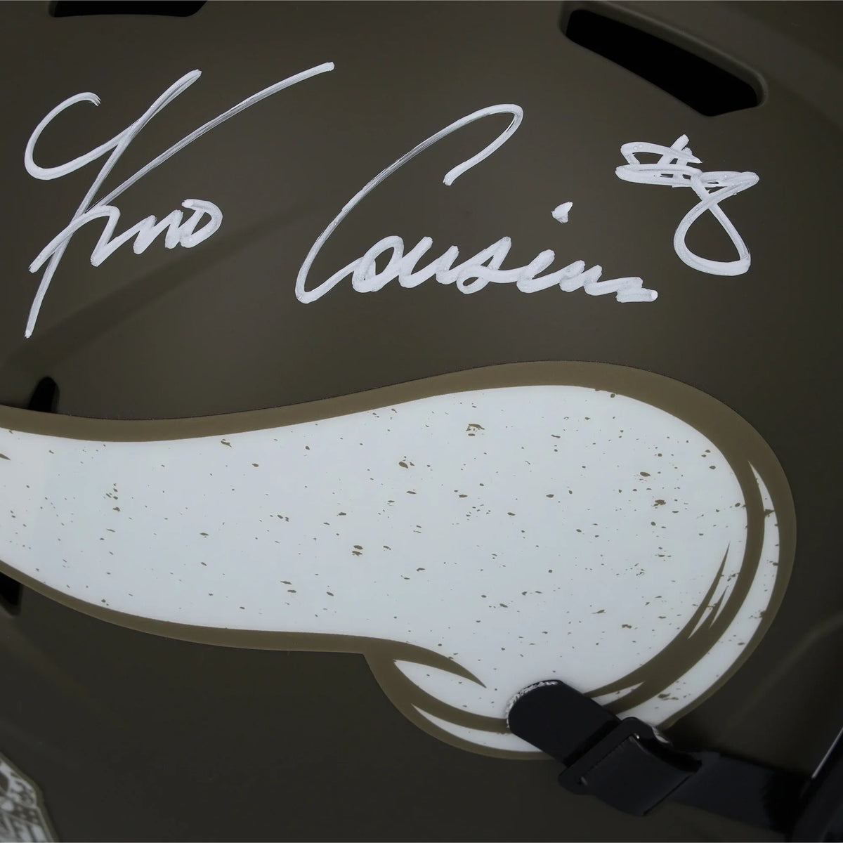 Vikings Authentic Riddell Kirk Service Certified Salute to Minnesota Speed Fanatics - Replica 2022 Cousins Autographed Helmet