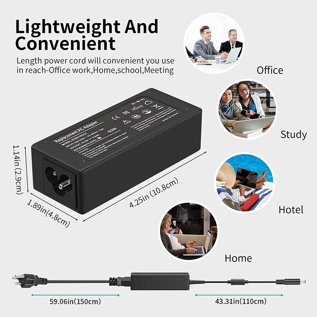 P28E P30E New P75F 65W/45W P20T P51F P32E P54G P55F P60G Inspiron P24T Charger P25T P58F for P66F AC P69G P57G